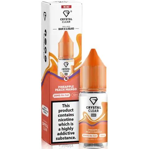 Product Image of Pineapple Peach Mango Nic Salt E-Liquid by Crystal Clear Bar Salts 10ml